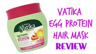 Vatika Egg Protein Hair Mask  REVIEW [upl. by Avivah]