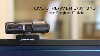 AVerMedia Live Streamer CAM 313 CamEngine PW313 Guide [upl. by Gellman]