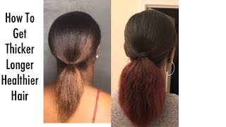 From Thin to Thick  How To Get Thicker Longer Healthier Hair [upl. by Alikam833]