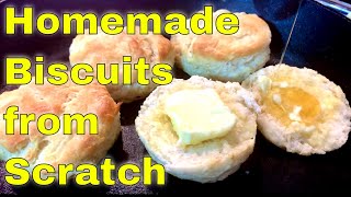 Old Fashioned Homemade Buttermilk Biscuits  3 Ingredient Biscuit Recipe [upl. by Nomae160]