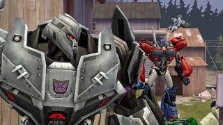 SFM  Optimus Prime vs Megatron and his Decepticons Transformers Fight Scene Animation [upl. by Aken]