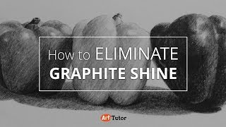 How to Eliminate Graphite Shine From Pencil Drawings [upl. by Ylle82]