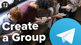 How to Create a Group in Telegram [upl. by Fenner]