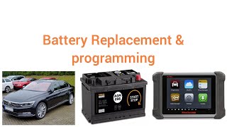 How to Fit amp programme Stop Start AGM change Battery on modern cars VW Passat B8 EFB Programming [upl. by Nylazor]