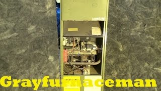 Rheem model RDGA electric ignition gas furnace [upl. by Nivre]