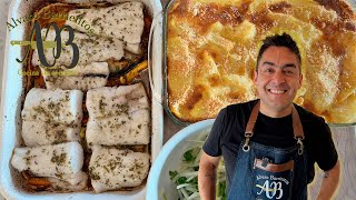 Filetes de Merluza al Horno con Patatas y Verduras Receta Fácil de Pescado al horno [upl. by Drew]