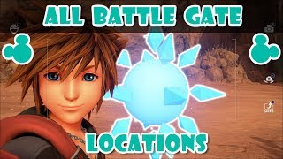 All Battle Gate Locations in Kingdom Hearts 3 [upl. by Halford]