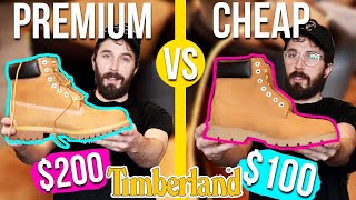 Premium Timbs VS Basic Timberland Boots CUT IN HALF [upl. by Nnad]