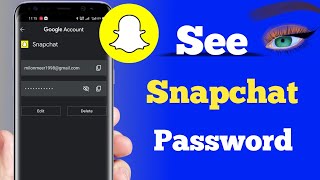 How to See Snapchat Password  How to find out my snapchat password [upl. by Anelrahs]