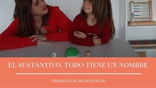 El sustantivo todo tiene un nombre Gramática Montessori [upl. by Papst65]