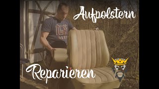 W123  Sitze reinigen und aufpolstern  Seat cleaning and repair [upl. by Eldrid]