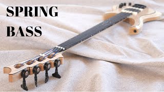 Making a Fretless Custom Spring Bass  full build [upl. by Carolan129]