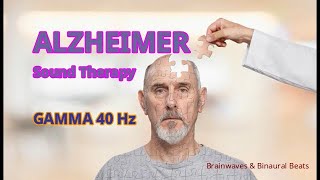 ALZHEIMER SOUND THERAPY 40 Hz Gamma  Binaural Beats [upl. by Teplica]