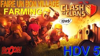 MEILLEUR VILLAGE HYBRIDERUSH HDV 5  CLAH OF CLANS [upl. by Raymund]