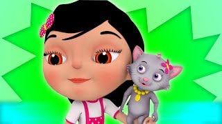 Meow Meow Billi Karti  म्याऊँ म्याऊँ  Hindi Nursery Rhymes  Hindi Rhymes  Kids Channel India [upl. by Yessej]