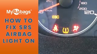 How to Fix SRS Airbag Light On amp Seat Belt Pretensioner DTC Code  MyAirbags [upl. by Coad]