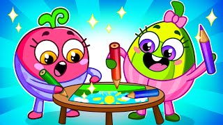 Pencils ✏️🎨✍️ Best Kids Cartoon by Meet Penny 🥑💖 [upl. by Kieffer]