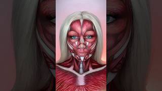 Muscle diagram creation 😱 halloween2024 halloween halloweenmakeuplook makeuptutorial sfxmakeup [upl. by Llenoil]