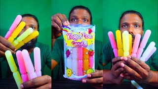 Blueberry strawberry lemon ice cream lollipop mukbang asmr [upl. by Bound]