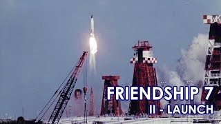 JOHN GLENN  FRIENDSHIP 7  Mercury Capsule Launch 19620220 [upl. by Yllehs]