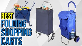 10 Best Folding Shopping Carts 2017 [upl. by Alinoel]