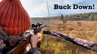 Deer Hunting New Hampshire  Buck amp Doe Down [upl. by Karisa757]