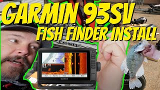 How To Install Your New Garmin ECHOMAP  ECHOMAP UHD  GPSMAP  LIVESCOPE Fish Finder on a Boat [upl. by Yila]