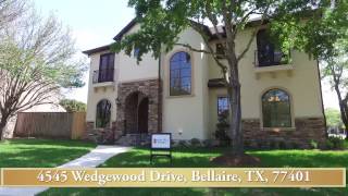 4545 Wedgewood Drive Bellaire TX 77401 [upl. by Kcuhc]