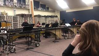 LugoffElgin High School afterschool percussion ensemble piece 2024 [upl. by Aniretake]