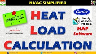 HVAC Training  HAP Heat Load Calculation  HVAC Online Training [upl. by Hanley530]