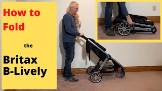 How to Fold the Britax BLively 3Wheel Stroller [upl. by Brader]