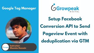 How to Setup Facebook Pixel Conversion API to Send Pageview Event with deduplication via GTM [upl. by Ethben]