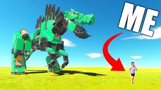 FIGHTING A ROBO TREX Animal Revolt Battle Simulator [upl. by Allevon]