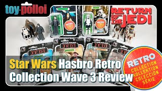 Star Wars Retro Collection Return of the Jedi figure reviews  Toy Polloi [upl. by Enelrad588]