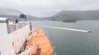 Geoffs Sea View Interislander Ferry Picton to Wellington in time lapse [upl. by Donegan]