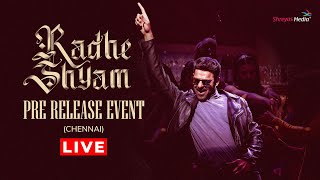 Radhe Shyam Pre Release Event Live  Chennai  Prabhas Pooja Hegde  Shreyas Media [upl. by Edwyna571]