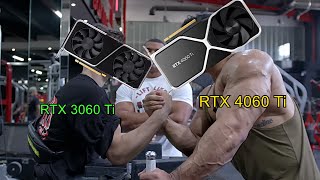 Nvidia RTX 4060 Ti vs RTX 3060 Ti Performance in a Nutshell [upl. by Salvay]