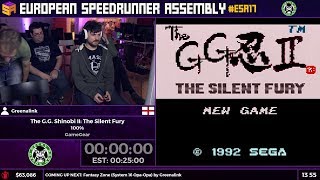 ESA 2017 The Game Gear Shinobi 2 100 speedrun in 2031 [upl. by Sunshine]