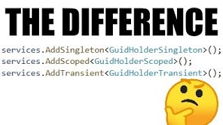 C Web API  AddSingleton vs AddScoped vs AddTransient [upl. by Mcilroy335]