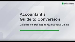 Accountants Guide to Conversion from QuickBooks Desktop to QuickBooks Online [upl. by Andrey419]