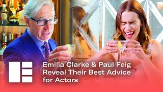 Emilia Clarke amp Paul Feig Reveal Their Best Advice for Actors amp More  Edinburgh TV Festival [upl. by Eerrehc117]