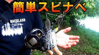 スピナーベイトで簡単に釣ります【シンプル巻物】 [upl. by Ashby]