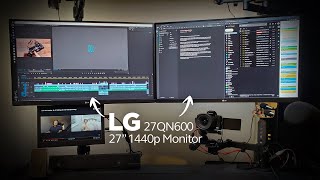 Review of 27quot 1440p Monitors  LG 27QN600 vs Gigabyte M27Q [upl. by Ahsein]