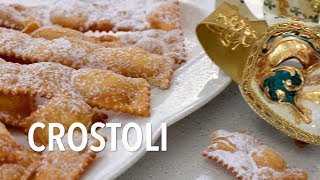 How to make Crostoli aka Chiacchiere Napoletane [upl. by Oicnevuj221]