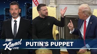 Trump Berates Zelensky Vance Wants a Thank You Jimmys Oscars Recap amp Guillermo on the Red Carpet [upl. by Eindys]