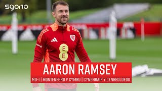 Aaron Ramsey  MD1 Montenegro v Cymru  Cynghrair y Cenhedloedd UEFA [upl. by Coreen]