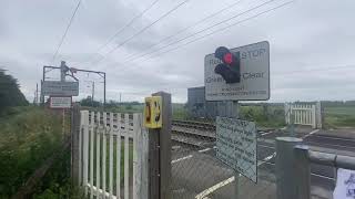 Emergency Situation Very NearMiss Holt Fen Level Crossing Cambridgeshire [upl. by Doownel]