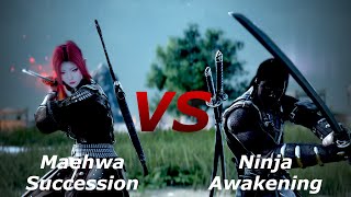 BDO  Maehwa Succession vs Ninja Awakening [upl. by Ahsita]