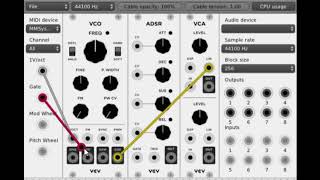 VCV Rack Tutorial  Making your first sounds [upl. by Akinak879]