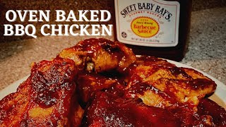 Easy Oven Baked BBQ Chickencrispy oven baked BBQ chicken [upl. by Godfrey833]